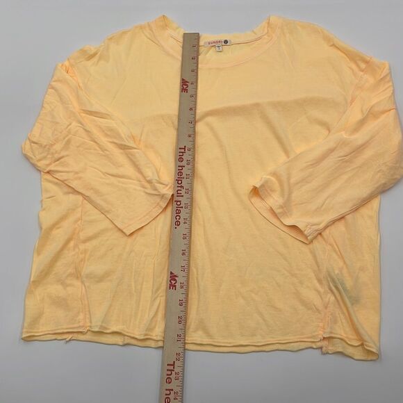 NWOTS Light orange sundry long sleeve tshirt - Picture 3 of 10